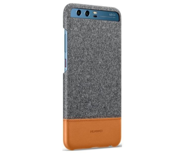 Huawei Plecki Skóra/Filc do Huawei P10 jasnoszary - 352197 - zdjęcie 2